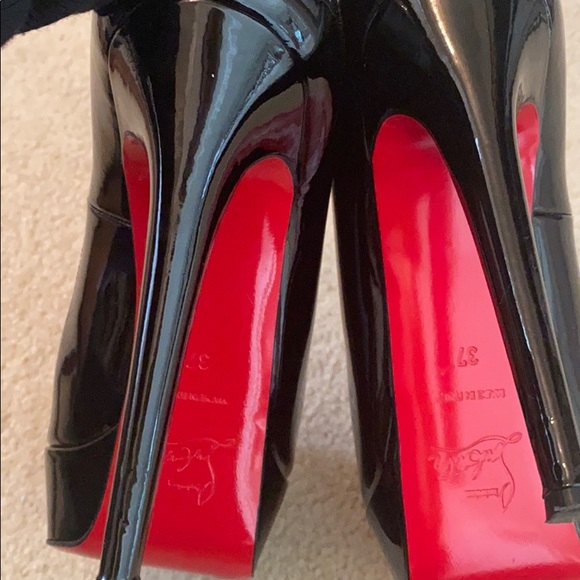 Size 37 Christian Louboutin Platform 6 inch heel - Picture 3 of 8